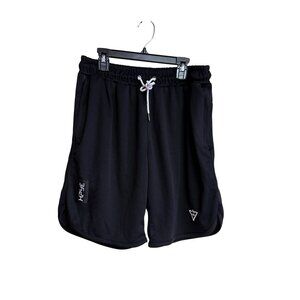 Hype Mens Black Athletic Mesh Shorts W/ Drawstring XL